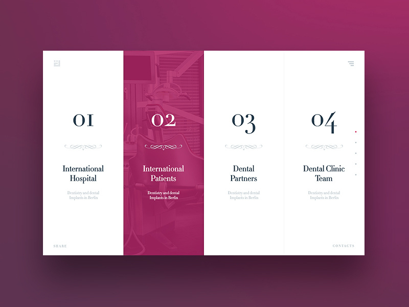 Dental Service Page services feature screen dental clinic medical hospital ui ux landing page section simple interactive interface responsive web design layout