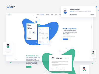 Platform Features clean ux design concept data analytics website dtail event layout freebie landing page minimal dashboard interface product responsive ux ui ux web design