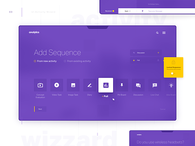 Activity Wizard - Freebie analytics app clean ux design concept dashboad data data analytics website download dtailstudio free freebie illustration interface ipad kit switch ui ux web web design wizard