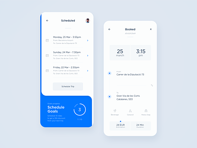 Scheduled trips & details analytics app booking dashboard ui data driver dtailstudio interaction interface location map ui mobility schedule statistics taxi taxi app tracking ui ui ux ux design