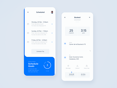 Scheduled trips & details analytics app booking dashboard ui data driver dtailstudio interaction interface location map ui mobility schedule statistics taxi taxi app tracking ui ui ux ux design
