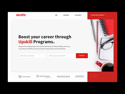 Aboitiz Careers | Job Finder Platform | Landing Page Concept