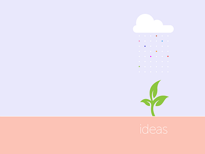 Let your ideas grow cloud design flat flat design graphic design illustration illustrator nature