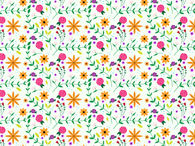 Floral pattern fill background design fill floral flowers graphics illustration pattern vector