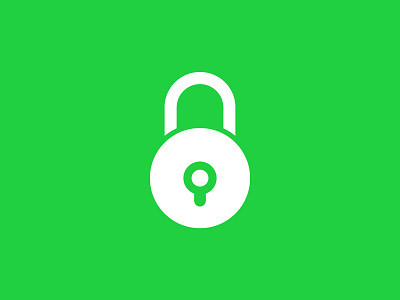 Smart lock 2018 design icon