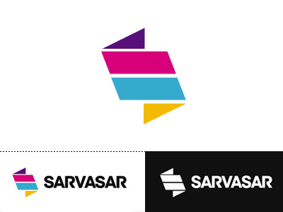 Sarvasar logo blue logo for cms pink purple sarvasar yellow