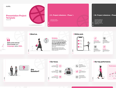 Presentation Template - Dribbble branding presentation presentation design presentation layout presentation template typography
