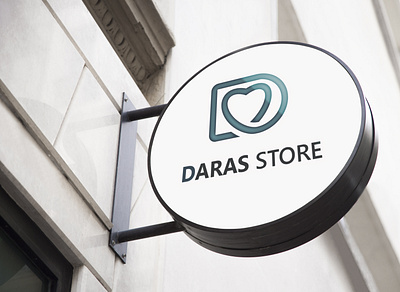 Logo Daras Store branding design designer draw drawing illustrator ilustration logo twitter vector