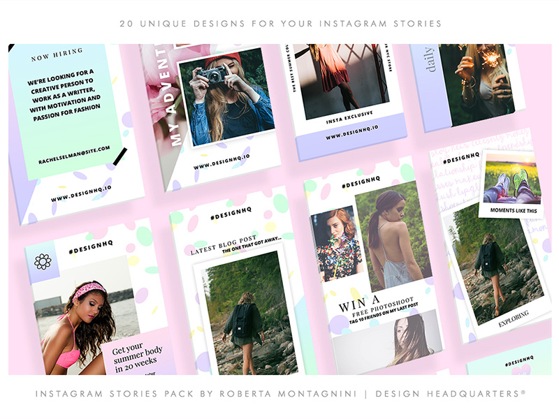 Instagram Stories - Colourful the best facebook social media instagram template instagram stories creative market