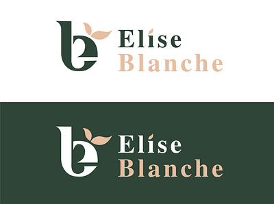 Elise brand branding cosmetics design font leaves logo logotype natural vector