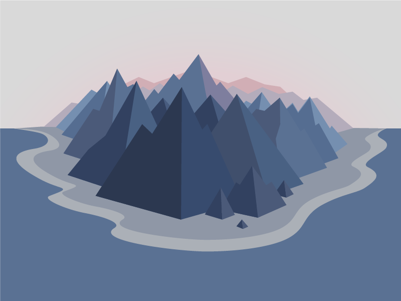 Landscape illustration by Sara Alaeus on Dribbble