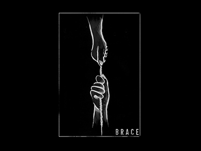 Brace Leather Co. graphic tee hand drawn ink