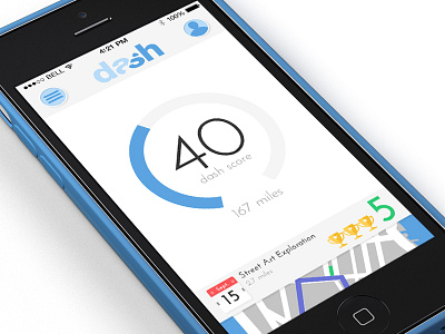 Dash Home app flat design mobile ui ux