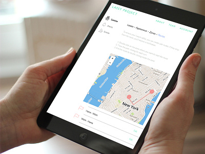 Lassy Project Routes lassy project map ui ux web app web design