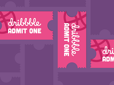 Dribbble Invites (3) dribbble invitation invite prospect ticket