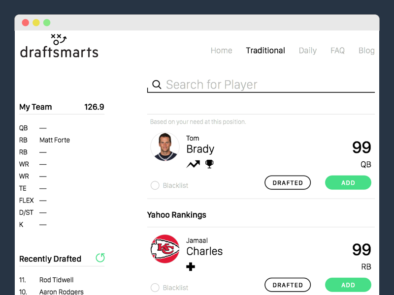 Draftsmarts - Traditional Draft by Patrick N. Lewis on Dribbble