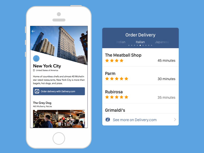 Grouped Commerce Card + Button app list inventory iphone ios delivery ux ui cards card blog button