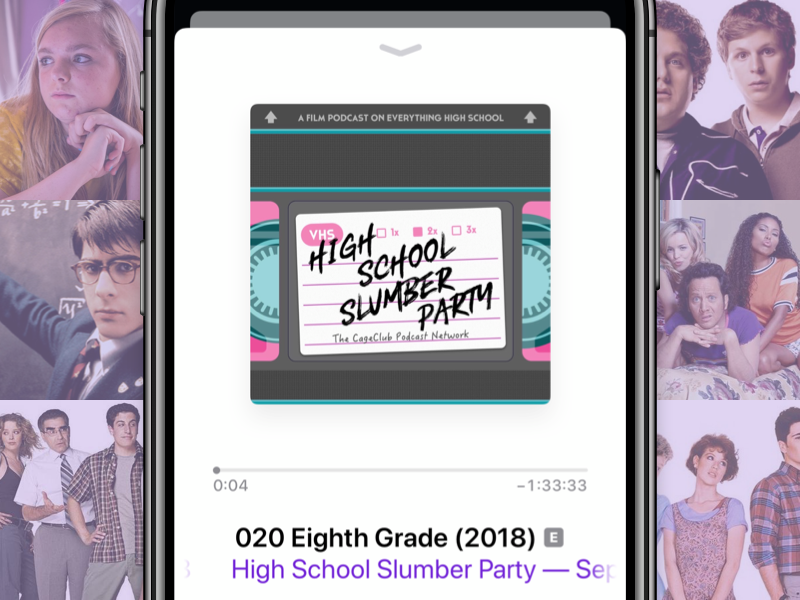 High School Slumber Party icon illustration ios movies podcast icon