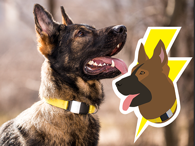 Thor illustration dog dogs fi graphic illustration sticker