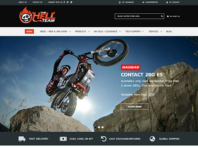 E-Commerce Site Design for A Motorcycle Shop adobe xd branding design ecommerce minimal ui user experience user interface design ux web website