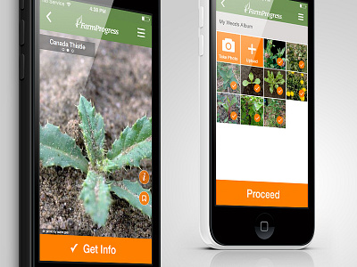 Farmprogress App android app design design farming farming app green ios apps iphone mobile orange phone ux design