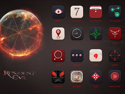 Resident Evil-mobile theme darkness evil mobile resident terror theme