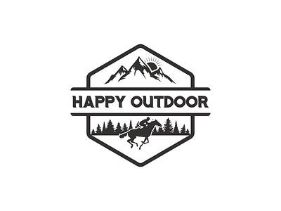 happy outdoor logo dribbble logo for sale logos