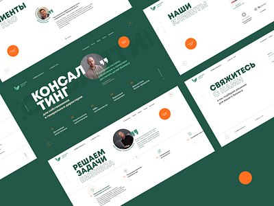 Сonsulting company business clean concept design figma flat interface promo service typography ui ux web