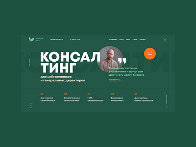 Consulting company clean design flat interface minimal promo ui ux web website