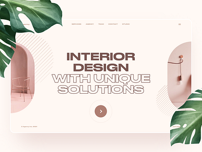 Interior agency agency branding concept digital interior minimal photos promo web website