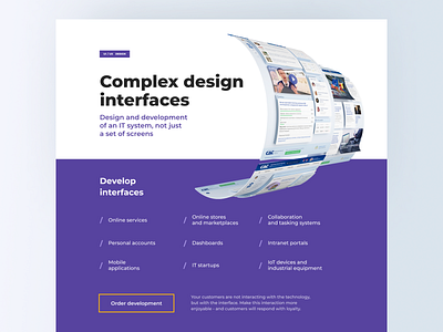 Promo - Complex design 3d design interface minimal page promo ui web website