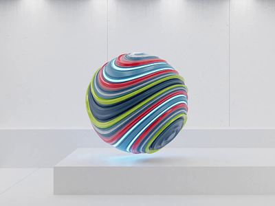3D Lines Sphere 3d animation motion graphics