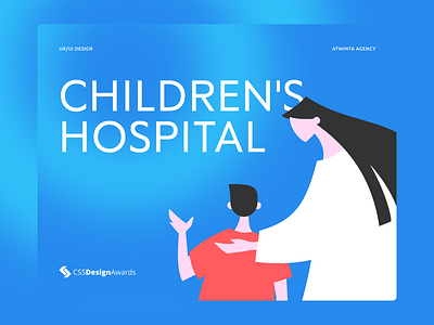 CHILDREN'S HOSPITAL case design illustration promo website