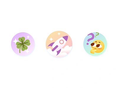 🍀 Achievement icons for the Exam preparation platform 2d achievement badges cute design flat gamification gamify icon icons illustration points reward vector