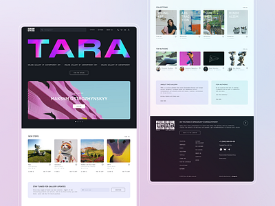 TARA — art gallery website