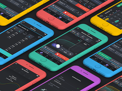 Mobile App for Hardin Scientific app chart interface iphone mobile ui ux