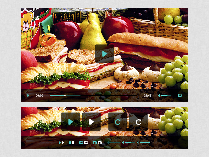 Simple Video Player UI by Mihai Peticã on Dribbble