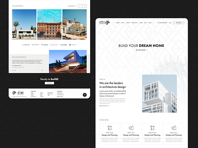 Sahem Real Estate Company - Homepage architecture black black white clay design homepage minimal realestate ui uiux ux website