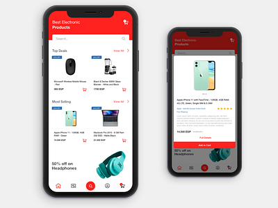 Electronics Online Store electronics homepage homepage design landing page minimal mobile app online shop online shopping online store shopping ui