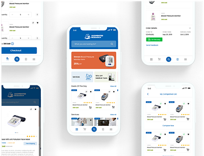Aug Research | Medical Lab Tools e-commerce app ecommerce labs medical mobile app tools ui ux