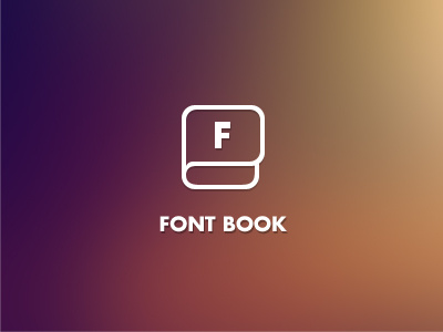 Font Book futura icon logo wip
