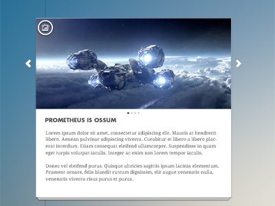 Prometheus is ... blog blue comments ff tisa futura post wordpress