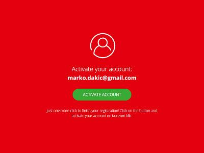 Email communication account activation ecommerce email