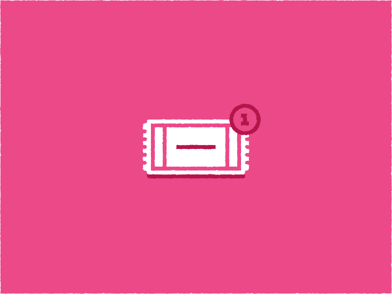 Hello Dribbble! (GIF) animation basket dribbble first gif invite mail pink play start thanks transition