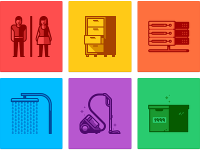 More icons for Tam Tam archives box dust furniture illustration man server shower stock toilets vacuum woman