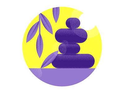 Lancôme – Zen 84.paris calm cosmetic illustration lancome luxury purple sun texture yellow yoga zen