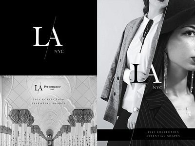 LA - luxury fashion brand logo