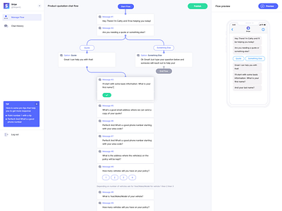 Chatbot flow design