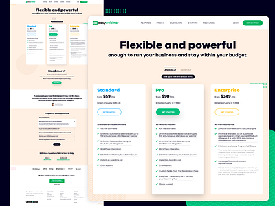 Easywebinar Pricing page