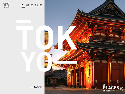 City Page app icon icons photography tokyo travel typography ui user experience user interface ux
